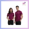 รูปภาพของ เสื้อโปโลสีม่วงหญิง PEA รุ่นใหม่!